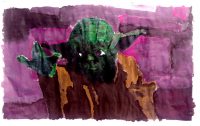Kids_Bilder_florian2 Yoda gemalt Kunstschule