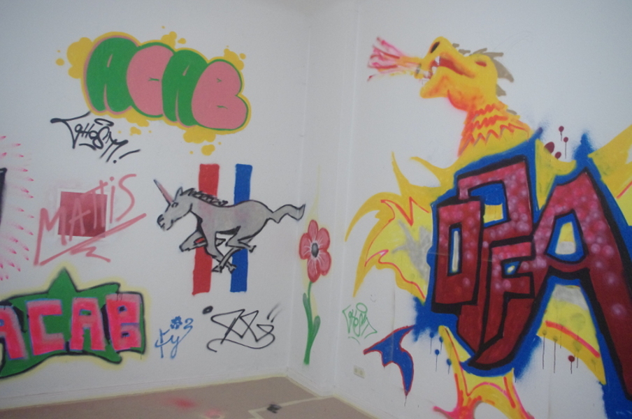 Graffiti Sprayen Kunstschule